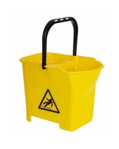 E0049 Jantex Yellow 14ltr Colour Coded Mop Bucket