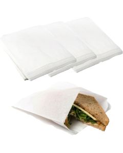 C205 White Paper Sandwich Bags (10''x10'')