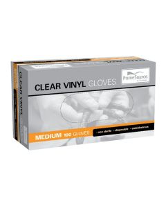 C35412C Medium Clear Vinyl Gloves (Lightly Powdered)