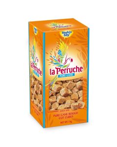 C0361 La Perruche Pure Cane Brown Rough Cut Sugar Cubes