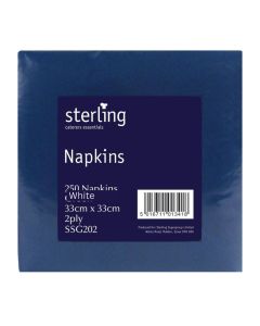 C00269 Sterling 33cm 2ply Dark Blue Napkins