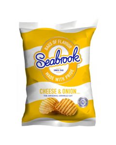 C07226 Seabrook Cheese & Onion Crisps