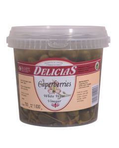 C047661 Delicias Caperberries in White Wine Vinegar