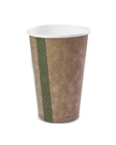 C00289B Vegware 16oz Double Wall Brown Kraft Cup (Pre-Order Only)