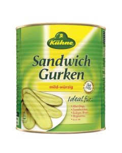 C010541 Kuhne Sandwich Gherkins (Long Sliced)