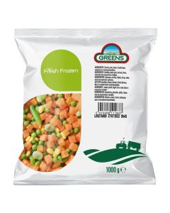A033B Greens Frozen Mixed Vegetables
