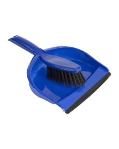 E0031 Jantex Blue Soft Dustpan And Brush Set