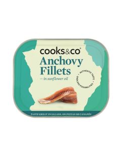 C0131 Cooks & Co Anchovy Fillets in Sunflower Oil