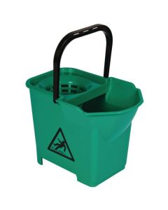E0047 Jantex Green 14ltr Colour Coded Mop Bucket