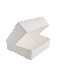 C35194 Amipak 4 Point Glued Cake Box 6 x 6 x 3 Inches (Pre-Order)