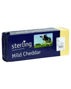 C0807F Sterling Mild White Cheddar Cheese (5kg)