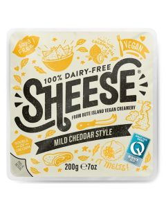 C360623 Sheese Vegan Mild Cheddar Style (White Cheddar Alternative)