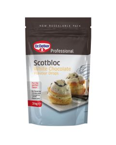 C06517 Dr Oetker Scotbloc Cooking White Chocolate Flavoured Drops