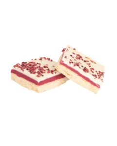 A6847 Cobbs White Chocolate & Raspberry Millionaire Tray Bake