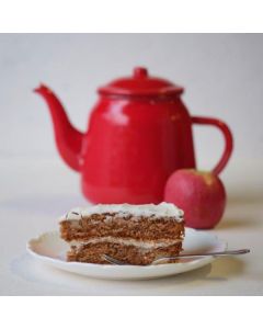 A8061 Waldron's Patisserie Vegan Spiced Apple Cake (Pre-Portioned)