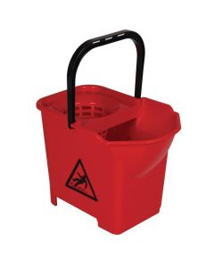 E0048 Jantex Red 14ltr Colour Coded Mop Bucket