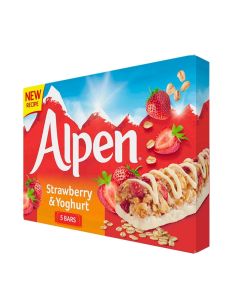 C07298 Alpen Strawberry & Yogurt Cereal Bars
