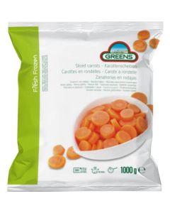 A014B Greens Frozen Sliced Carrots