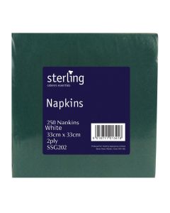 C002741 Sterling 33cm 2ply Dark Green Napkins