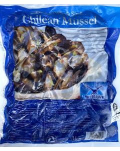 A111 Seahawk Cooked Whole Shell Mussels (50/80) (Vac Pac)