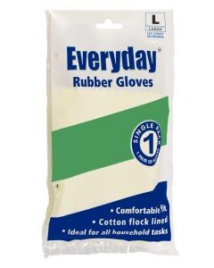 C0048 Everyday Large Yellow Rubber Gloves