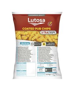 A3131 Lutosa Xtra Crispy 18mm Coated Frozen Pub Chips