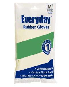 C00481 Everyday Medium Yellow Rubber Gloves