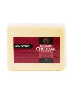C0910 Minstrel Mature White Cheddar Cheese (2.5kg)