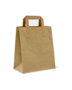 C35417 Medium S.O.S Pure Kraft Carrier Bags with Handles