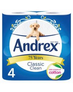 C00373F Andrex Toilet Tissue Roll Classic Clean Case 6 x 4
