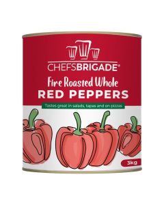 C2267 Chefs Brigade Fire Roasted Whole Red Peppers