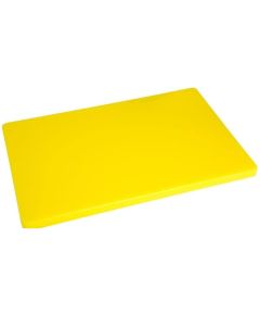 E0015 Hygiplas 20mm Low Density Yellow Chopping Board